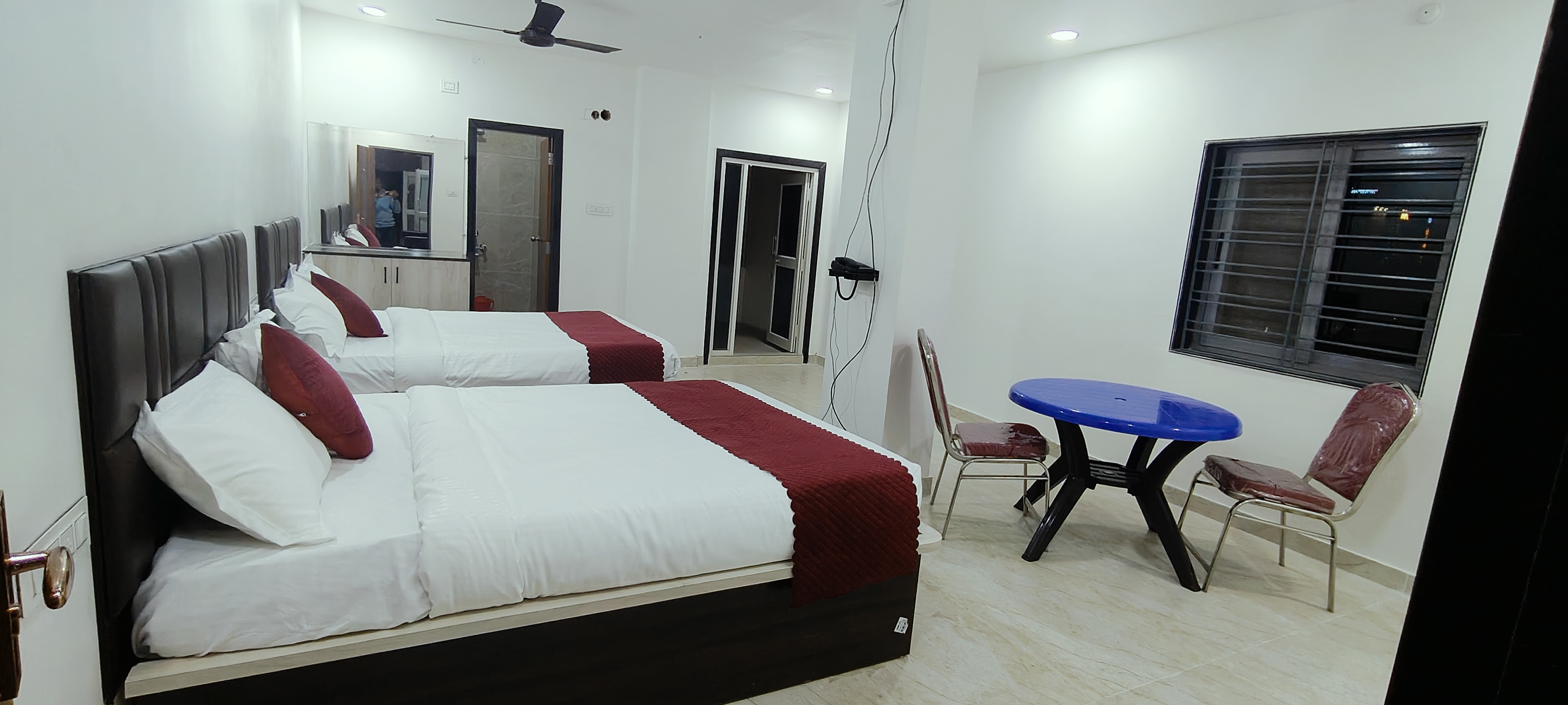 Twin 2 Double Beds with Balcony